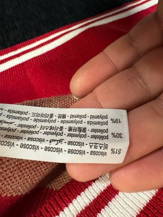 Chaleco Pull&Bear Rojo/Beige Talla L