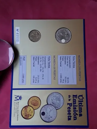 2000 PESETAS PLATA 2001 CARTERA FNMT.NUEVA