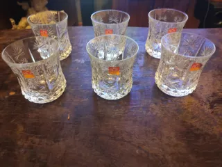 Set 6 Bicchieri Cristallo RCR