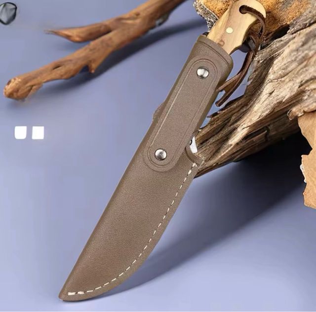 Coltello artigianale per bushcraft, caccia, camping ed EDC, nuovo