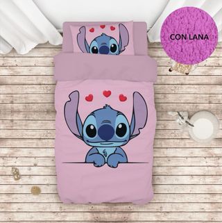 Trapunta Stitch Rosa/Blu