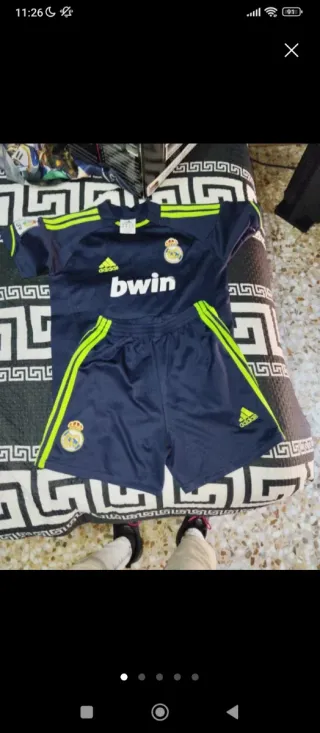 Conjunto Adidas Real Madrid Azul y Verde