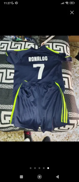 Conjunto Adidas Real Madrid Azul y Verde