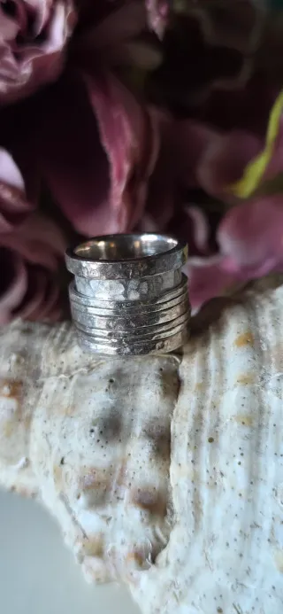 Anillo plata de ley tubería años 90