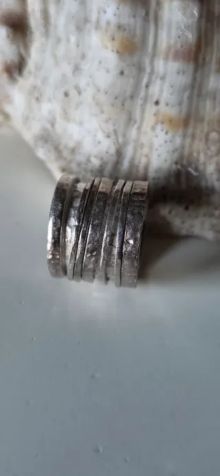 Anillo plata de ley tubería años 90