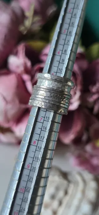 Anillo plata de ley tubería años 90