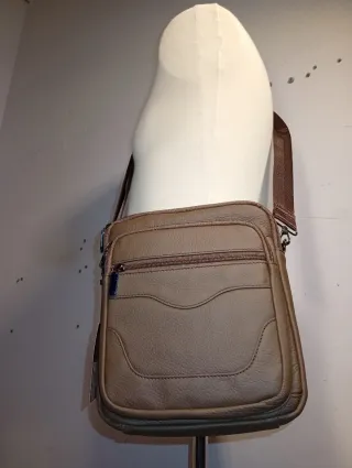 Bolso bandolera piel Genuine Leather