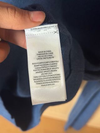 Jersey Ralph Lauren cuello cremallera azul