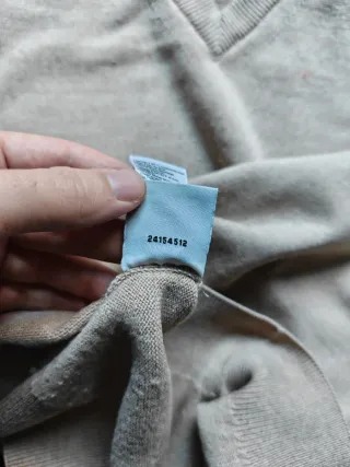 Jersey Lacoste V-Neck Beige Vintage