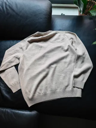 Jersey Lacoste V-Neck Beige Vintage