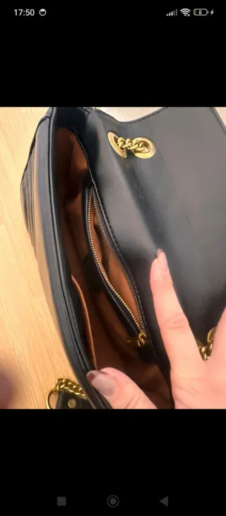 Borsa Gucci GG Marmont Nero Dorato
