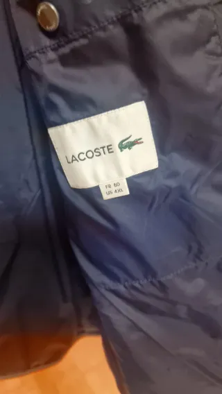 Chaleco acolchado Lacoste azul