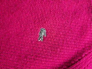 Jersey Lacoste Rosa Vintage Pesado