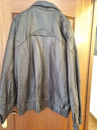 Cazadora de piel para caballero