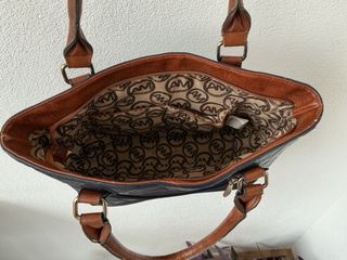 Bolso Arena Milano Mujer Azul Marrón