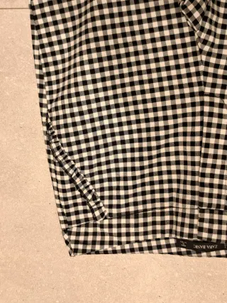 Pantalón cuadros blanco y negro