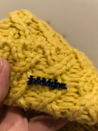 Gorro lana pompón pelo