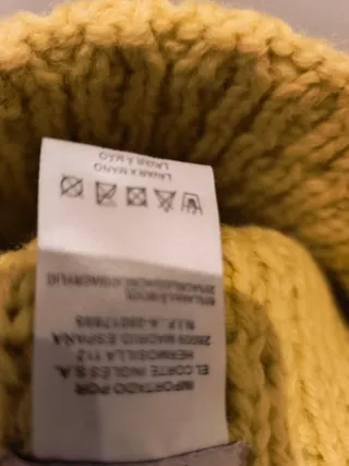 Gorro lana pompón pelo