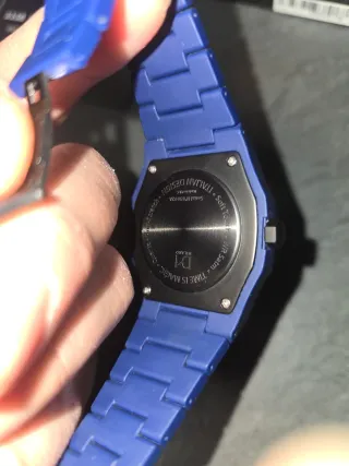 Orologio D1 Milano monocromatico Blu