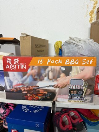 Kit barbecue AISITIN 15 pezzi