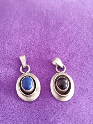 Colgante Plata Ley y lapislázuli artesanal