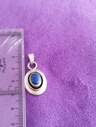Colgante Plata Ley y lapislázuli artesanal