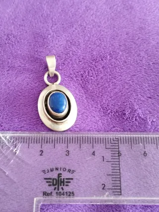 Colgante Plata Ley y lapislázuli artesanal