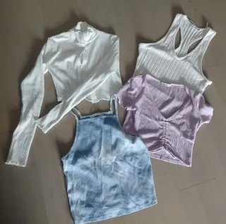 Lote 4 Tops/Camisetas Mujer Talla M/S.