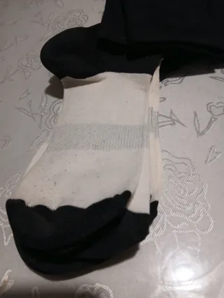 Calzettoni lunghi calcio neri e bianchi