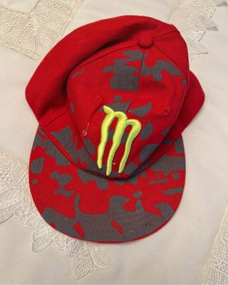 Gorra Monster Energy Roja Camuflaje
