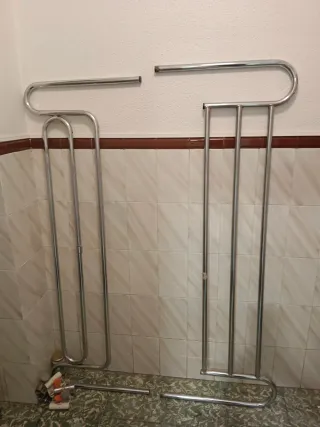 Ringhiera per letto per anziani cromata