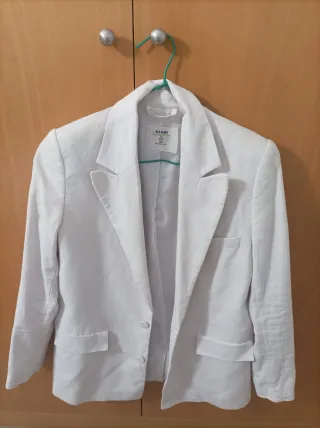 Americana Kiabi Blanca Talla S