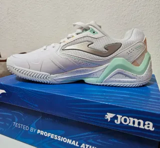 Zapatillas Joma Mujer Blancas y Verdes