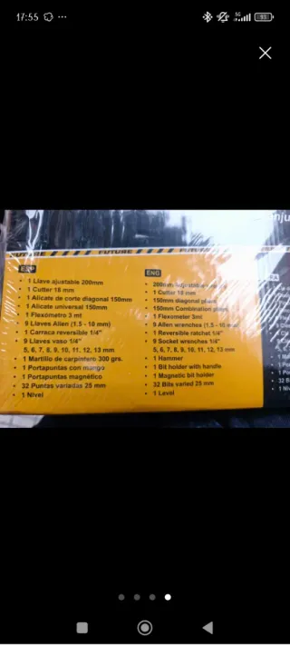 Maletín de herramientas 60 piezas Sin abrir