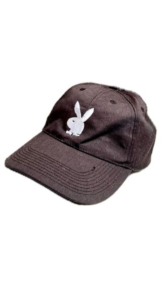 Vintage Playboy cap y2k black white