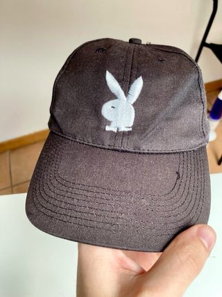 Vintage Playboy cap y2k black white