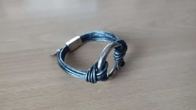 Pulsera de Zamak en Gris Metalizado