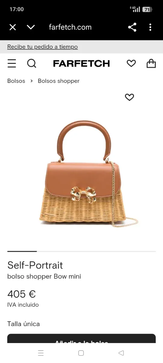 MARCA. SELF-PORTRAIT .ORIGINAL Bolso de mimbre con