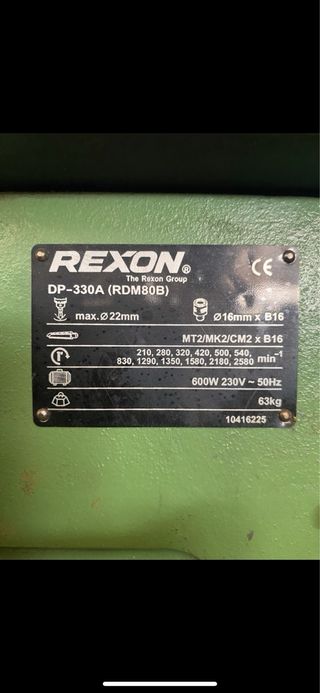 Taladro de columna REXON DP-330A
