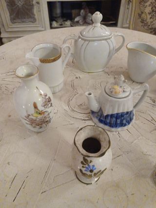 Collezione 10 vasi e brocche ceramica