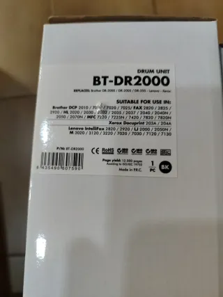Pack Tambor DR2000 + Tóner TN2000 Brother