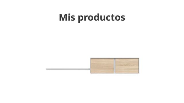 Repisa de madera blanco y roble