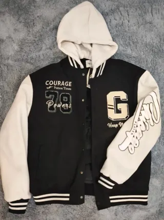 Cazadora universitaria con forro para invierno