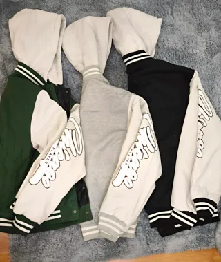 Cazadora universitaria con forro para invierno