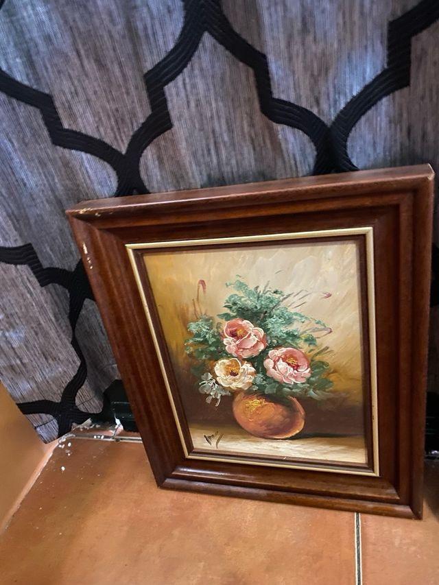 Pintura al óleo sobre madera