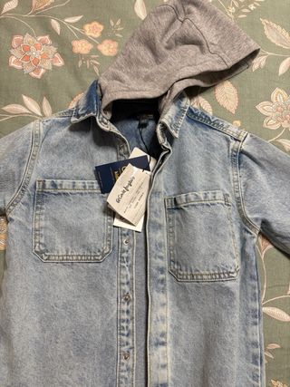 Cazadora vaquera niño con capucha