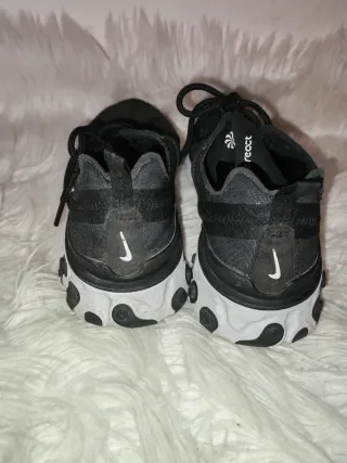 Nike React Element 55 Zapatillas Negras Blancas