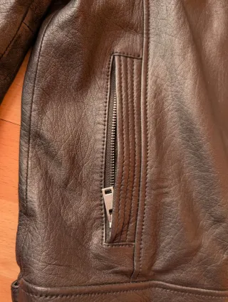 Chaqueta de cuero ESPRIT negro cuero