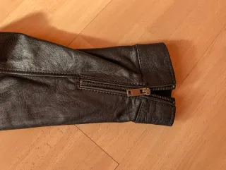 Chaqueta de cuero ESPRIT negro cuero