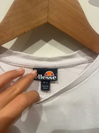 Camiseta Ellesse Blanca Manga Corta